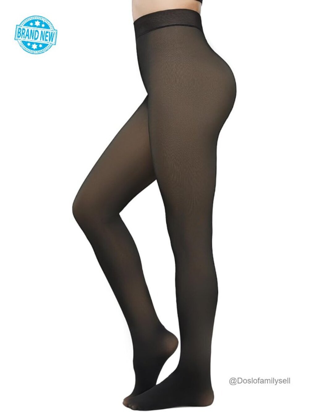 Fleece Lined Tights High Waisted Sheer Thermal Thick Winter Pantyhose